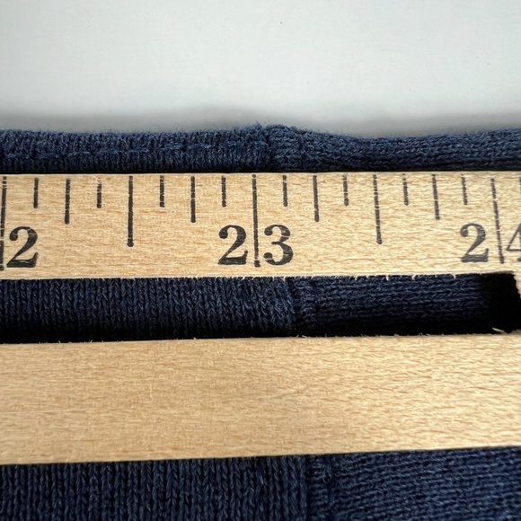 VTG NCAA Notre Dame Fightin Irish Sweatshirt Large Blue Faded Stained Crewneck - Picture 15 of 15